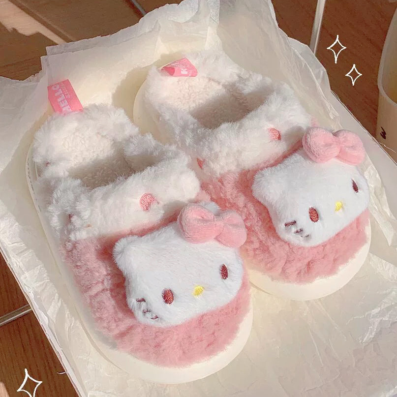 Cute cartoon plush slippers BL08