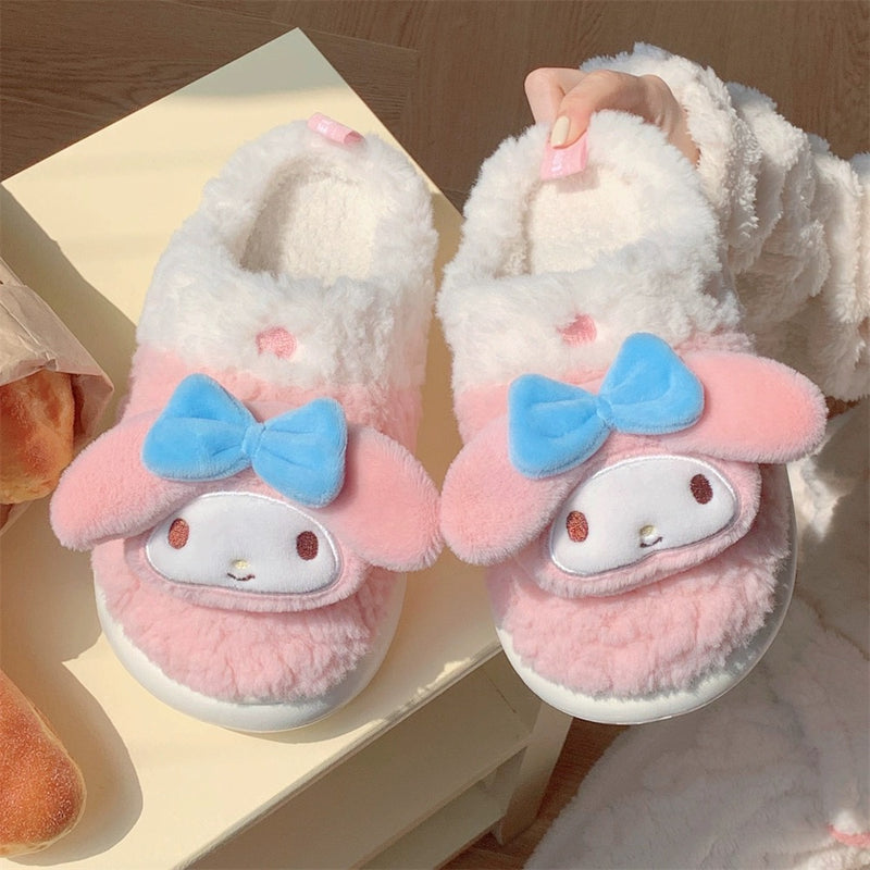 Cute cartoon plush slippers BL08