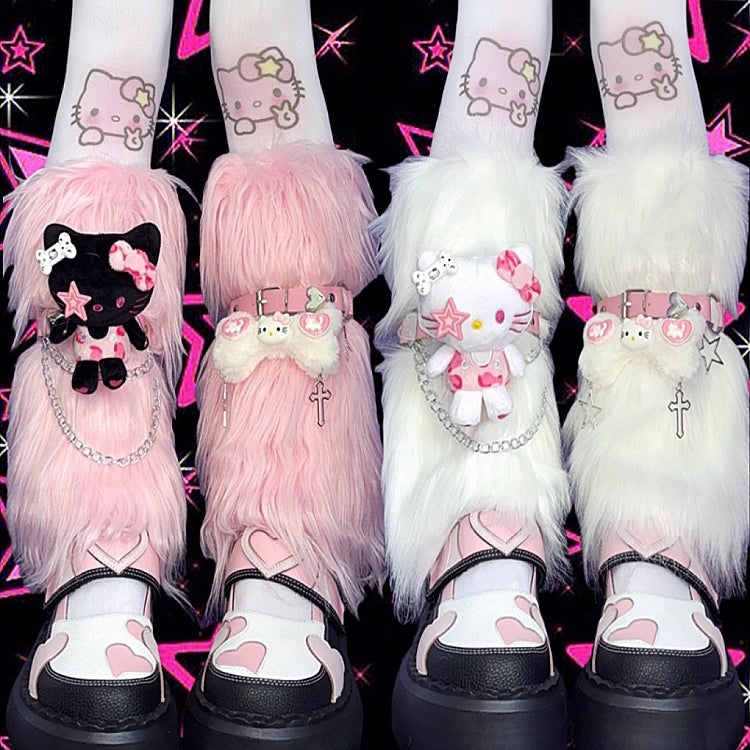Cute plush leg warmers BL69
