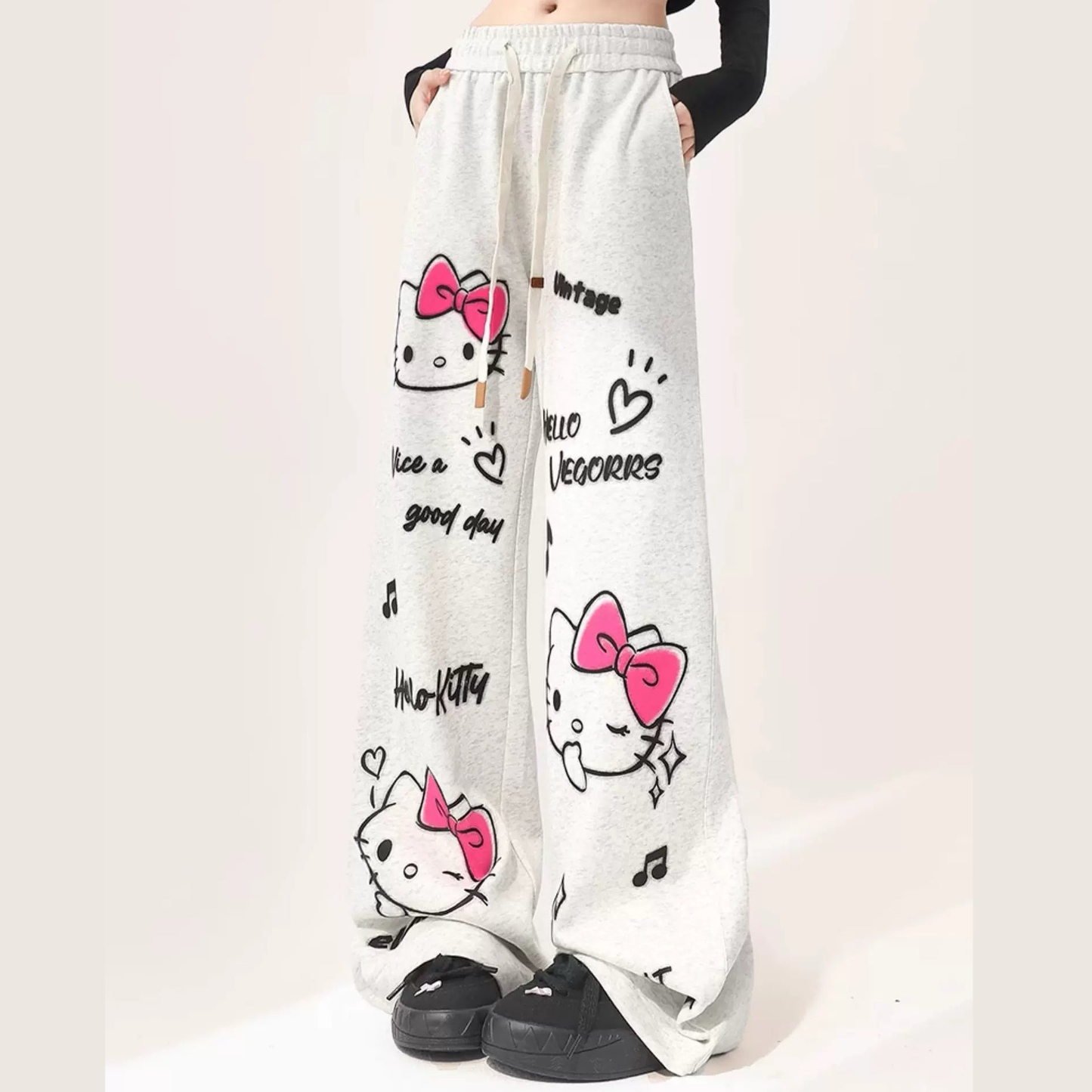 Cartoon cute grey trousers BL05