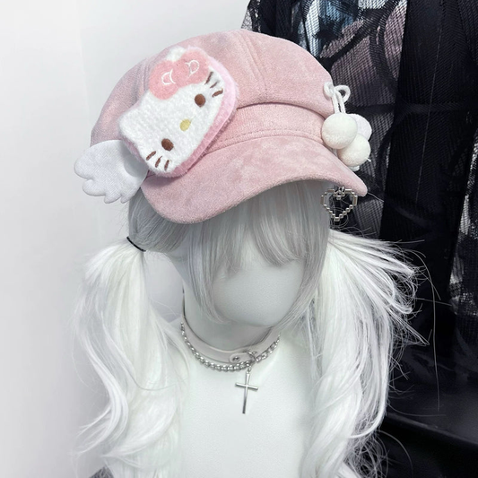 Pink cute beret BL52