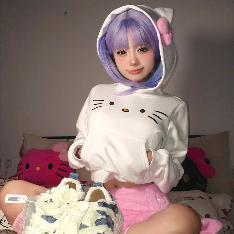 Cute white sweatshirt BL09