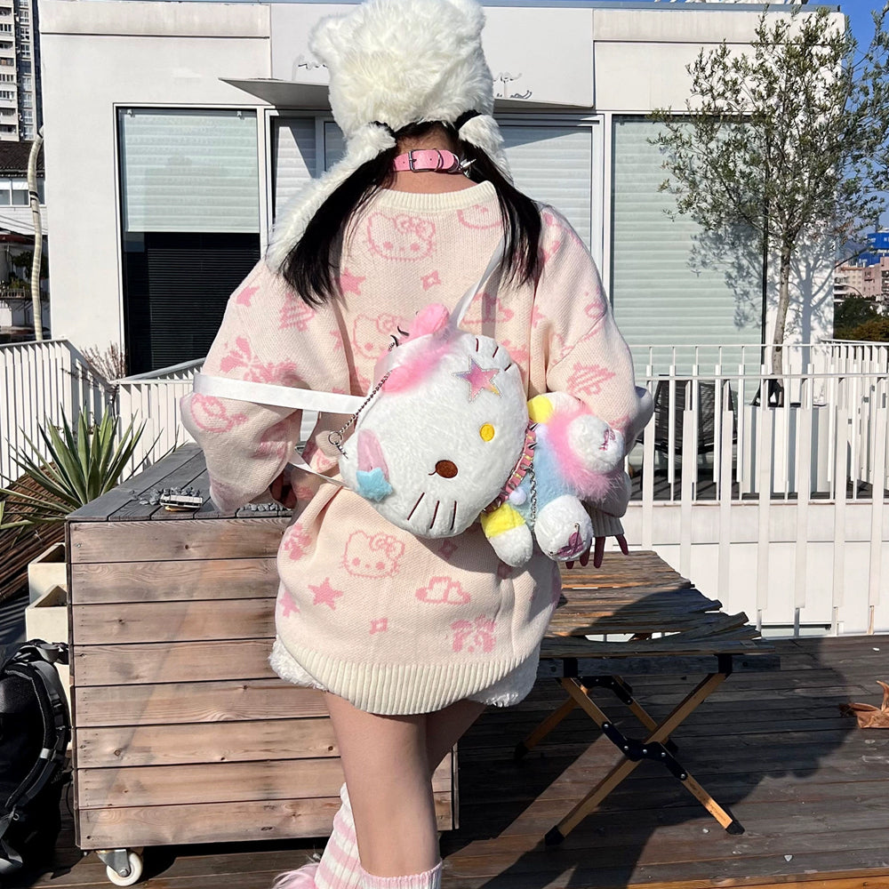 Cartoon pink Kitty Backpack BL75