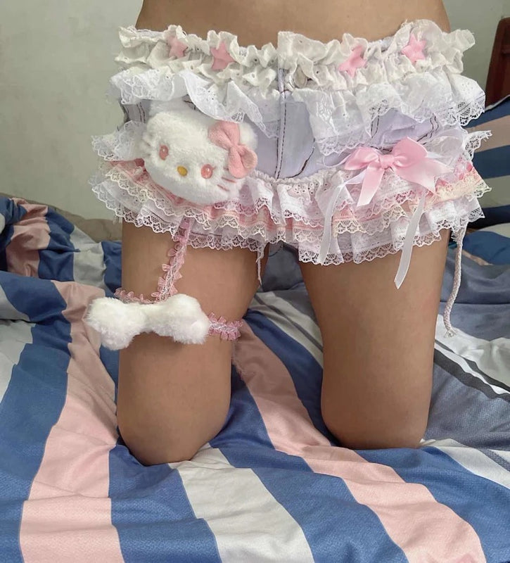 Cute girl cat shorts BL43