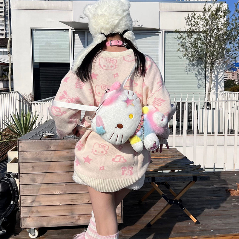 Cartoon pink Kitty Backpack BL75