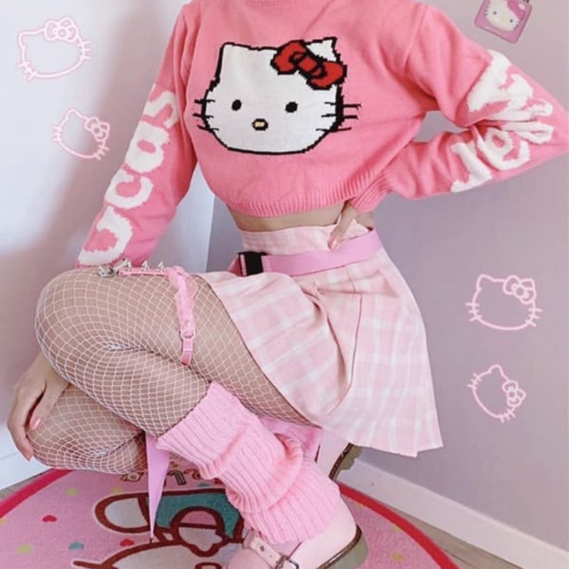 Pink cute sweater BL16