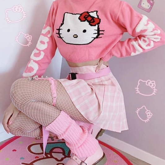 Pink cute sweater BL16