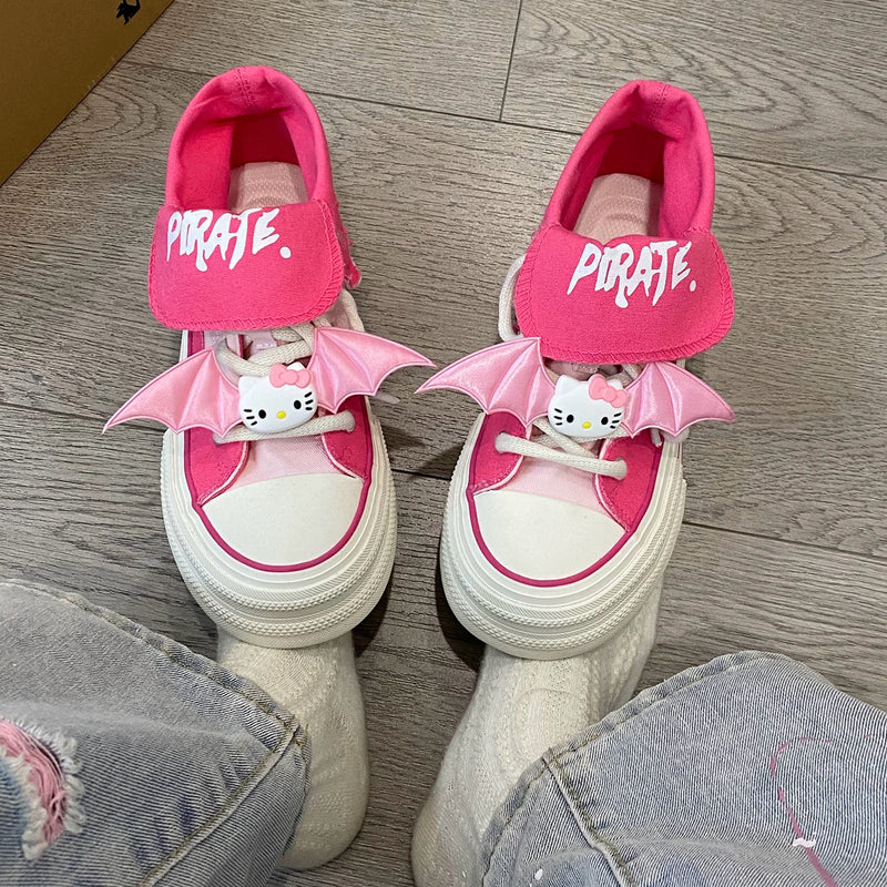 Cute Wing High Top Canvas Shoes BL40