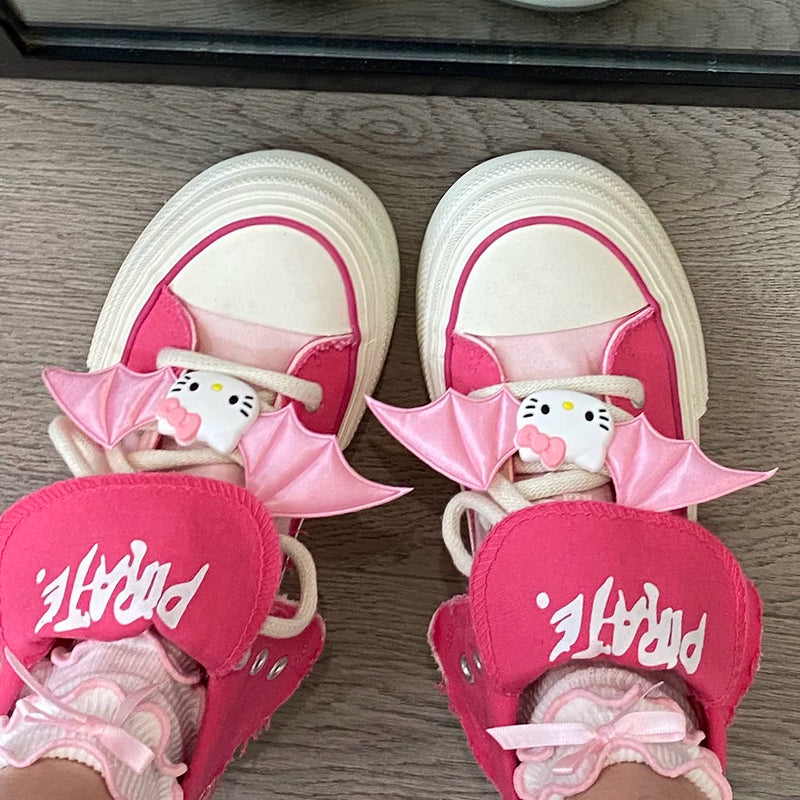 Cute Wing High Top Canvas Shoes BL40