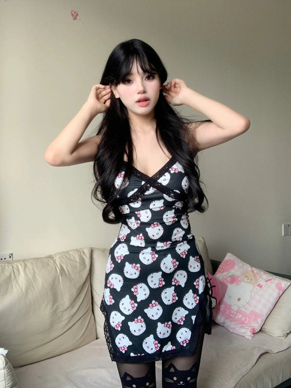 Cute strappy lace dress BL29