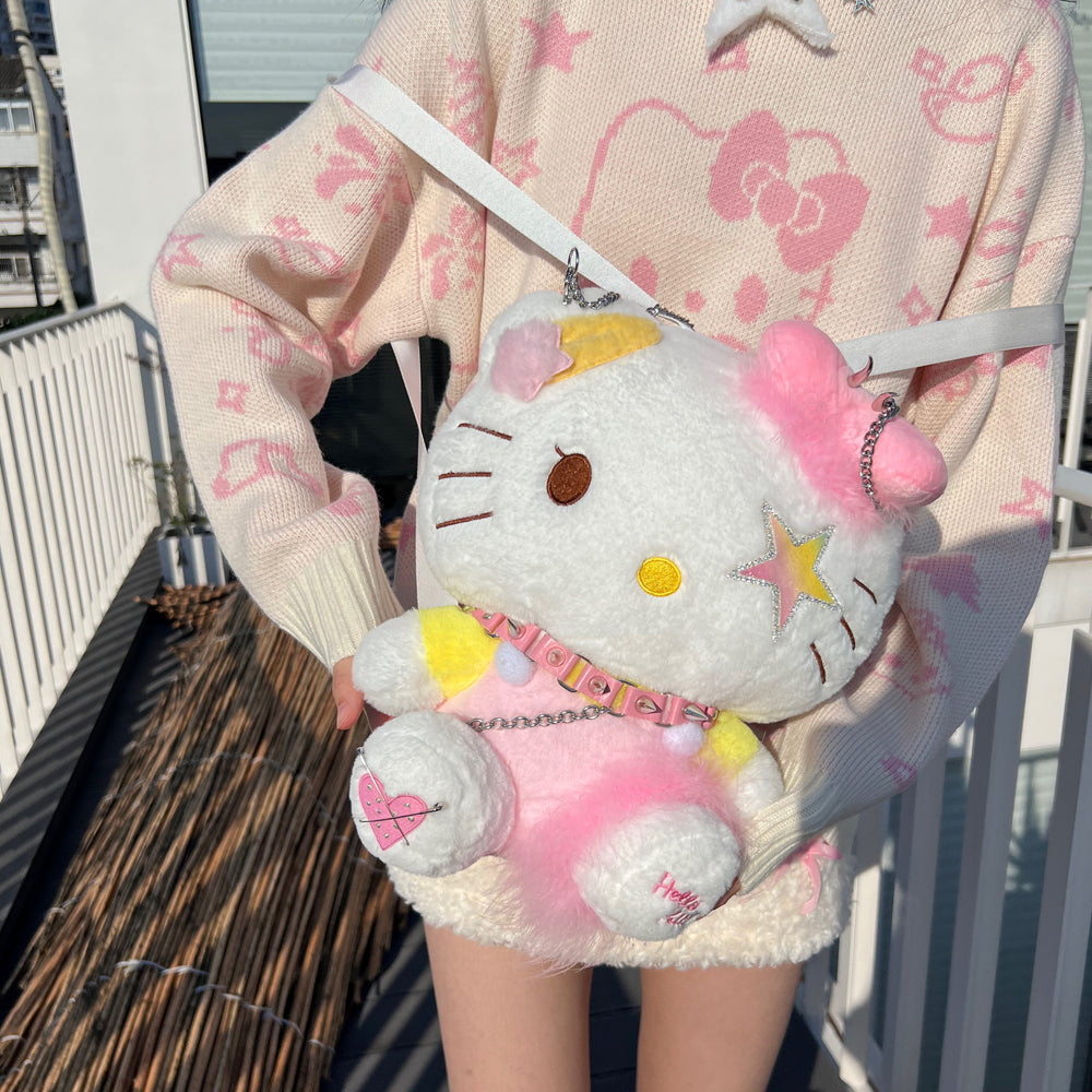 Cartoon pink Kitty Backpack BL75