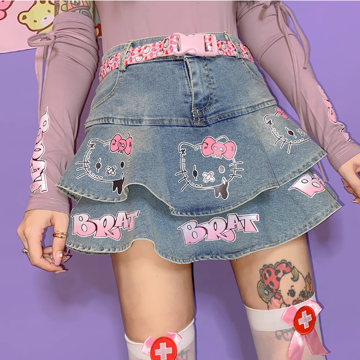 Cute denim skirt BL47