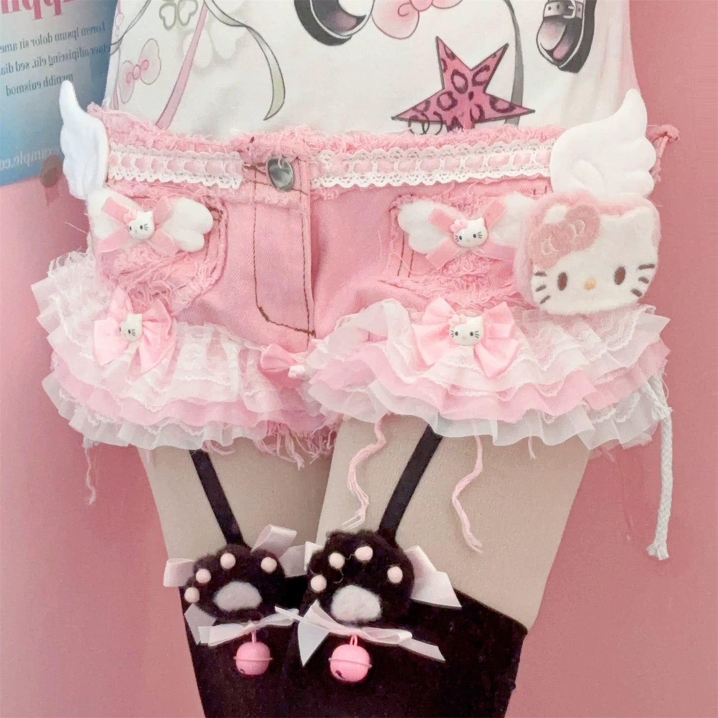 Cute and sweet pink shorts BL68