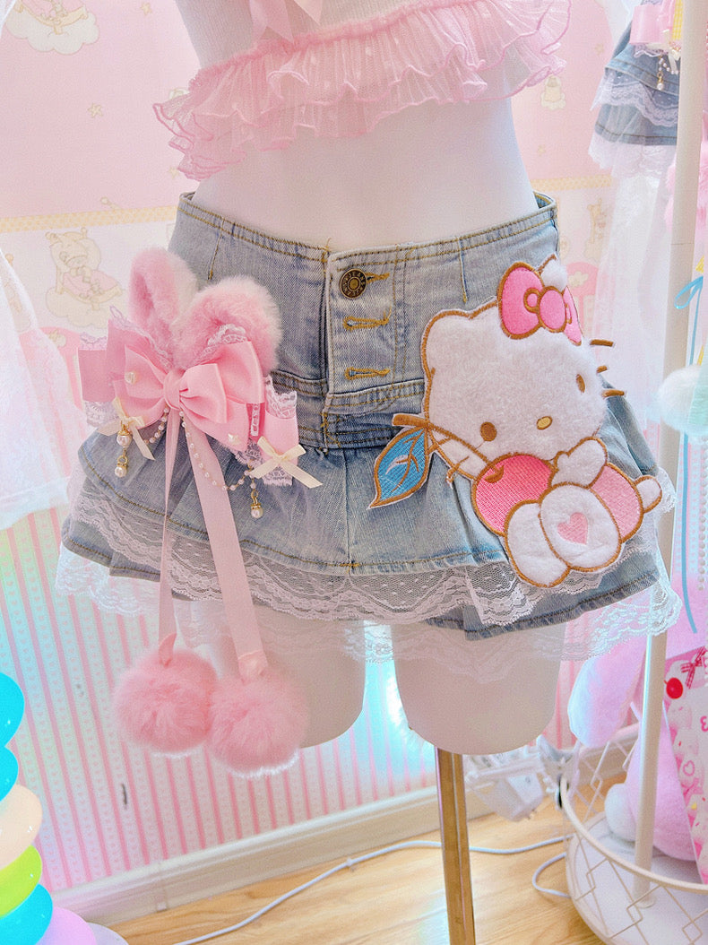 Cute High-Waisted Denim Skirt BL60