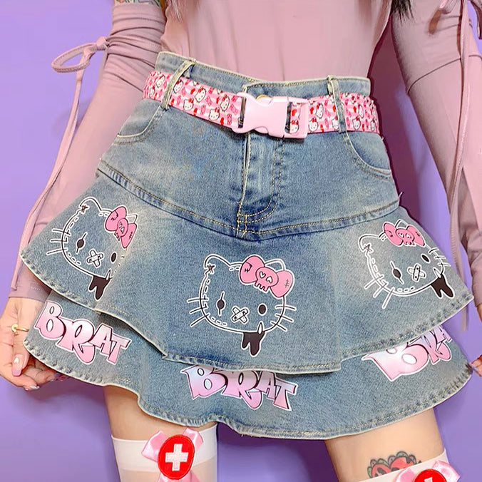 Cute denim skirt BL47