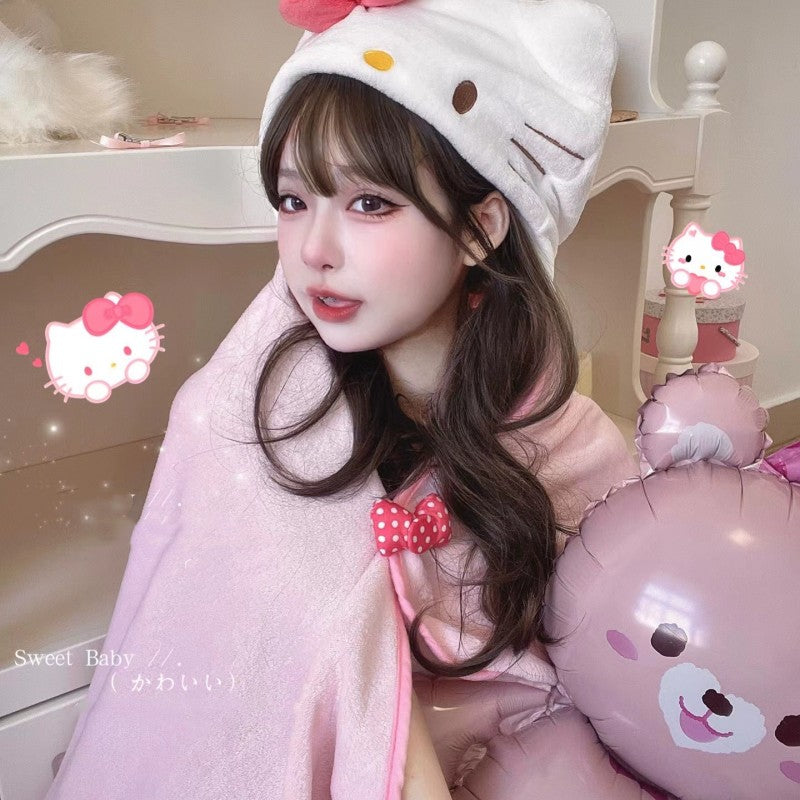 Pink shawl blanket BL54