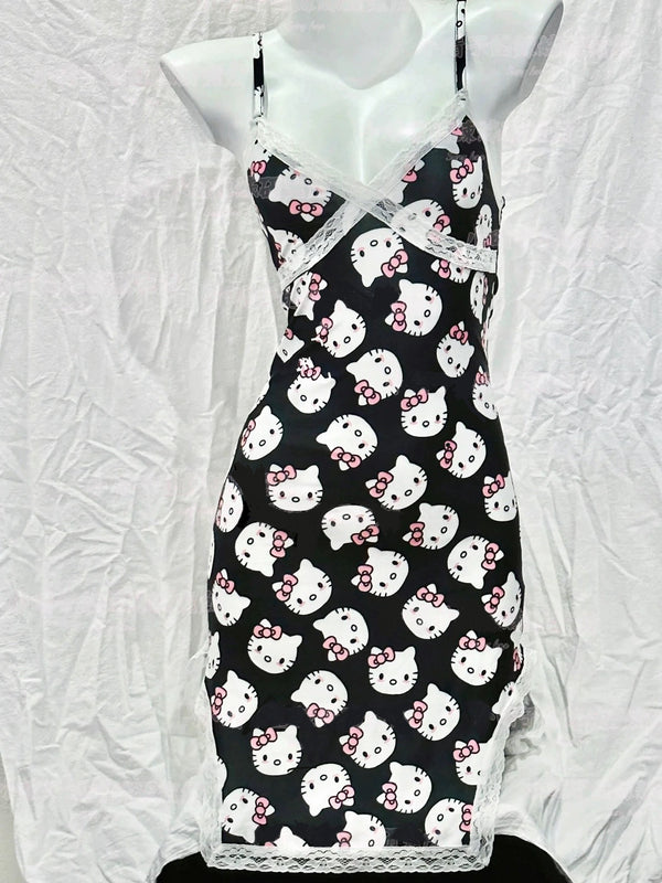 Cute strappy lace dress BL29