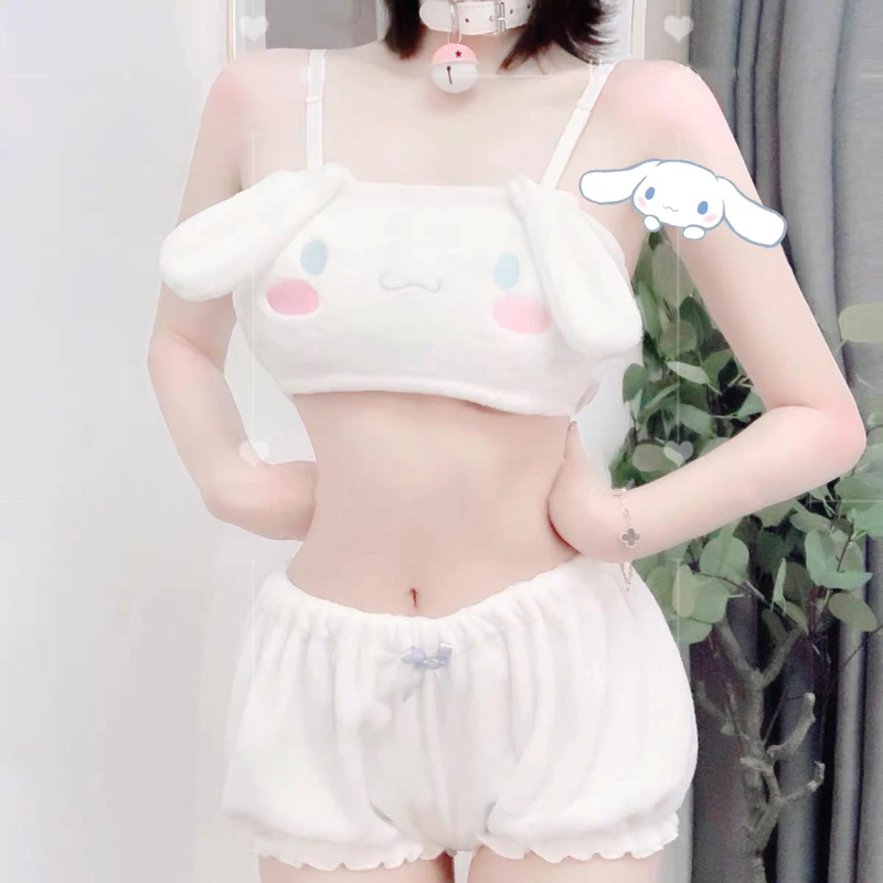 Cute big ears tube top set BL31