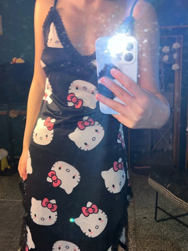 Cute milk ice silk nightdress BL41