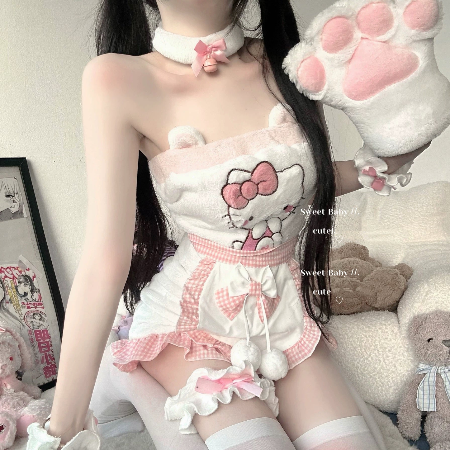 Cute fur ball jumpsuit BL20