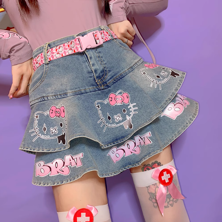 Cute denim skirt BL47